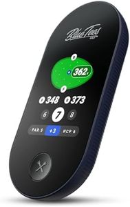 Blue Tees Golf Ringer - Magnetic Golf GPS Handheld, Touch Screen Display, Water Resistant Golf Distance Range Finder, 40,000+ Preloaded Courses, 10+ Hours Battery, Built-in Magnetic Strip