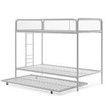 DHP Isaiah Triple Twin Metal Bunk Bed, Off White