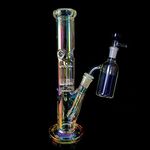 Bong Glass with Percolator, Glass Bong with Honeycomb Smoking Ice Bong, Classic Water Hooahk Set, Tubes Pipe Water Pipe Large Hookah with Accessories "Nicotine Free"