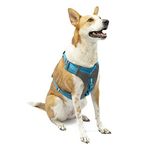 Kurgo Journey Air Dog Harness for Everyday Adventure, Reflective, Active Harness, Dog Running Harness, Dog Hiking Harness, Dog Walking Running, Blue/Grey, Large