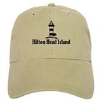 CafePress Hilton Head Island SC Lighthouse Design Cap Unique Adjustable Baseball Hat Khaki