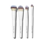 Well People Bio Complexion Brush Set, 4-Piece Face Brush Set For All Complexion Products, For Liquids, Powders & Creams, Cruelty-free Bristles