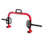 CAP Barbell Deluxe Open Trap Bar, Hex Bar, Shrug Bar, Deadlift Bar for Olympic and Standard Plates - Red