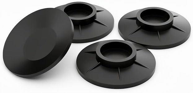 Universal Anti-Vibration Pads for Washing Machine and Dryer 4 Pack (Black)