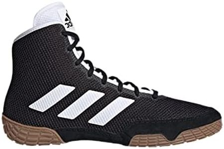 adidas Men's Tech Fall 2.0 Wrestling Shoe, Black/White, 9