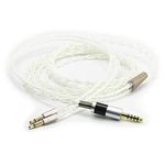 ABLET Silver Plated HiFi Cable 4.4MM Balanced Male Compatible with Denon AH-D600 / AH-D7200 / AH-D7100 / Meze 99 Classics/Focal Elear Headphone & Compatible with Sony WM1A, NW-WM1Z, PHA-2A