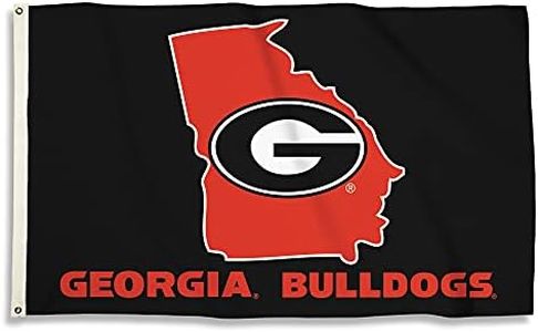 BSI PRODUCTS, INC. - Georgia Bulldogs 3’x5’ Flag with Heavy-Duty Brass Grommets - UGA Football, Basketball & Baseball Pride - High Durability - Designed for Indoor or Outdoor Use - Great Gift Idea