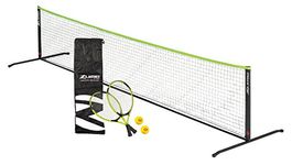 Zume Games Portable, Instant Tennis Set Includes Two Rackets, Two Balls, Net, and Carrying Case