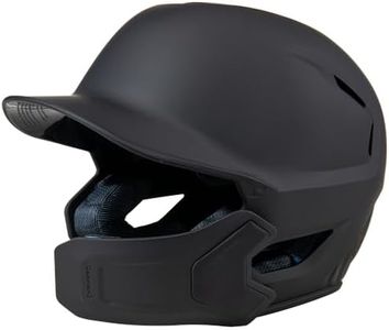 Champro HXE Matte Baseball Batting Helmet with Jaw Guard, Large, Black
