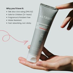 ALTRUIST Sunscreen SPF 50 – 5-Star UVA Protection, Sensitive Skin, 2-Pack