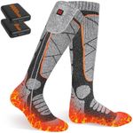 EIHBIEA Heated Socks, 5V 6000mAh Re