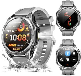 DOOGEEEco Anywise W1 GPS Smart Watches for Men, 6 Satellite Positioning, 50M Waterproof Fitness Tracker, 1.43'' AI Mens Smart Watch for Android Phone/iphone compatible,Answer/Make Call/12 Days Battery