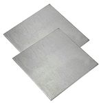 2PCS 4x4 Inch TC4/GR5 Titanium Sheet Plate Alloy Panel Metal Sheet 1.5mm Thick (100x100x1.5mm)