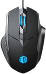 Wired Mouse, USB wired mouse with 6 Button Silent Click Ergonomic 1.5M USB Cable Computer Mouse Gaming Mice Silent Click 3200DPI Optical Mouse for PC Laptop(Black)