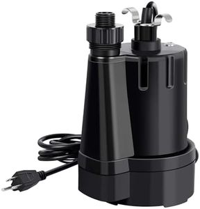 Smartbot Sump Pump 1/3 HP 2300 GPH Submersible Water Pump Thermoplastic Portable Utility Pump High Flow Water Removal for Swimming Pool Garden Pond Basement Window Wells with 10ft Long Power Cord