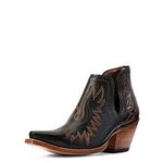 ARIAT Women's Dixon Western Boot Cowboy Booties, Brooklyn Black, 4.5 UK