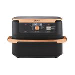 Ninja Foodi FlexDrawer Air Fryer, Tongs, Dual Zone with Removable Divider, Large 10.4L Drawer, 7-in-1, Air-Fryer, Air Fry, Roast, Bake, Crisp, Non-Stick Dishwasher Safe Parts, Black & Copper,AF500UKCP