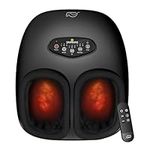 Snailax Shiatsu Foot Massager with Heat, Deep Kneading Foot Massager Machine with Remote, Compression, Vibration, Foot Warmer Under Desk, Gifts for Men, Women(Remote)