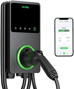 Autel MaxiCharger Home Smart Electric Vehicle (EV) Charger, 50 Amp Level 2 Wi-Fi and Bluetooth Enabled EVSE, Indoor/Outdoor Car Charging Station, with in-Body Holster and 25-Foot Premium Cable