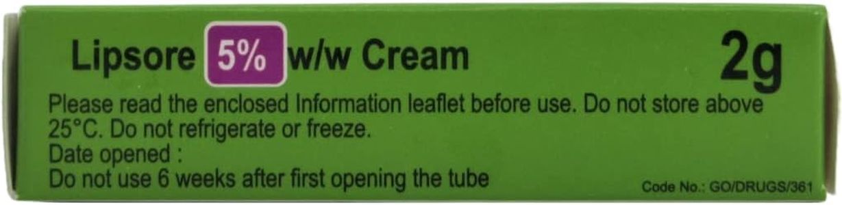 Cold Sore Treatment Cream 2g – 5-Pack