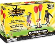 Stomp Rocket Original Dueling Rocket Launcher for Kids - Soars 200 Ft - 4 Rockets and Multi-Player Adjustable Launcher Stand - Fun Outdoor Toy and Gift - Boys or Girls Age 5+ Years Old