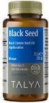 TALYA Black Seed Oil Softgel with High Thymoquinone, Cold-Pressed from Non-GMO Turkish Black Cumin Nigella Sativa Seeds, No Glyphosate, 1000MG per Softgel