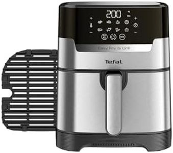 Tefal Easy Fry and Grill Deluxe 2-in-1 Air Fryer and Grill, EY505D