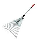 Darlac Expanding Telescopic Metal Garden Leaf Rake Cuttings Lawn Adjustable