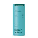 ATTITUDE Plastic-Free Deodorant, Made in Canada, EWG Verified, Aluminum Free, Vegan Naturally Sourced Body Deodorants for Women & Men, Dermatologically Tested, Unscented, 85 grams