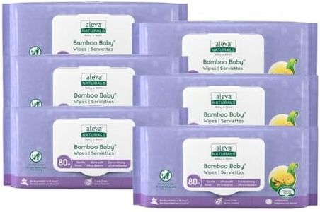 Aleva Naturals Bamboo Baby Wipes, 480 Count