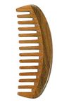 Louise Maelys Wooden Wide Tooth Comb for Curly Hair Anti-Static Sandalwood Hair Comb for Adults