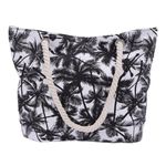 FAVORTALK Tote Bag Handbag for Women with Zipper Canvas Shoulder Bag Suit for Vacation Gym Picnic(Classic Coconut Tree Pattern),B26213