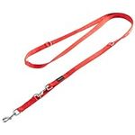 Vitazoo Dog Lead for Training - 3 m - Nylon Graphite Double Leash for Small Medium & Large Dogs - Adjustable Leads up to 4 Different Lengths - Red