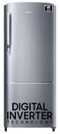 Samsung 183 L, 3 Star, Digital Inverter, Direct-Cool Single Door Refrigerator (RR20C1723S8/HL, Silver, Elegant Inox)