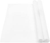 wellhouse 23.6" by 15.7" Extra Large Mulitpurpose Silicone Nonstick Pastry Mat Countertop Protector Heat Resistant Nonskid Table Mat Set of 2 (Translucent-2pcs)