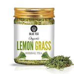 BLUE TEA - Lemongrass Tea - 100g -100 Cups) || Diwali Gifts || BOOST METABOLISM || Detox Tea - Flower Based - Herbal Tea - Caffeine Free - Vegan - Gluten Free - Zero Sugar | Pet Jar Packaging