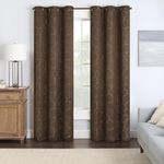 Eclipse 11250042X095CHC Meridian 42-Inch by 95-Inch Blackout Single Window Curtain Panel, Chocolate