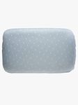 The White Willow Orthopedic Memory Foam Standard Size Neck & Back Support Sleeping Bed Pillow with Removable Zipper Cover (22" L x 14" W x 5" H Inches)- Blue