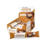 PhD Nutrition Smart Protein Bar Low Calorie, Nutritional Protein Bars/Protein Snacks, High Protein Low Sugar, Caramel Crunch Flavour, 20g of Protein, 64g Bar (12 Pack)