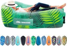 Chillbo Shwaggins Inflatable Couch – Cool Inflatable Chair. Black Friday Deals 2023. Easy Setup is Perfect for Hiking Gear, Beach Chair and Music Festivals. (Green Leaf)
