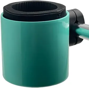 Kroozie Stealth Bike Bottle Holder – Sturdy, Stainless Steel Bike Cup Holder for Handlebars – for Horizontal & Angled Bars, Cups up to 48 Oz. – Scooter, Cruiser, & Ebike Accessories, Seafoam