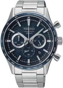 Seiko Reloj Analógico para Hombres de Cuarzo con Correa en Acero Inoxidable SSB445P1