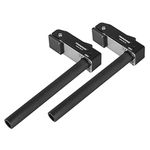 2 Pack MFT Style Hold Down Clamp Long Bench Dog Clamp 20mm Dog Hole Clamp Woodworking Benchtop Quick Clamps Aluminum Alloy - Lengthened Version