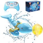 Aceshop Remote Control Dolphin Toy, Electric High Simulation Dolphin RC Dolphin Boat 2.4GHz Rechargeable Remote Control Boats for Swimming Pool Lakes Bathroom Great Gift for 5+ Year Old Boys and Girls