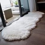 Soft Fluffy Rug White Faux Sheepski