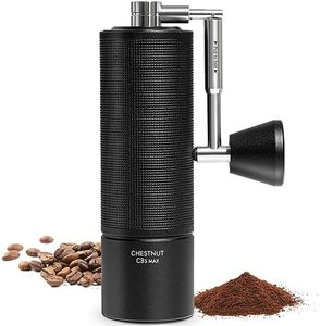 TIMEMORE Chestnut C3S Max, Coffee Grinder Manual, Upgrade Integrated All-Metal Body, Hand Coffee Grinder with Folding Handle, for Espresso to French Press, Black