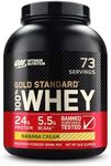 Optimum Nutrition Gold Standard 100% Whey Protein Powder, Banana Cream, 5 Pound