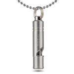 TI-EDC Titanium Keychain Emergency Survival Whistle