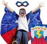 Super Blanky Kids' Wearable Blanket with Lightning Bolt Design with Mask - Childrens Wearable Blanket for Boys Pretend Play & Bedtime - Wearable Blanket Kids, Childrens Birthday Party Christmas Gifts