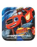 amscan 551582 Blaze and the Monster Machines Square Dinner Paper Plates 23cm - 8 Pcs